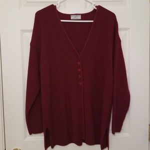 Mountain Lake sweater  - maroon in color